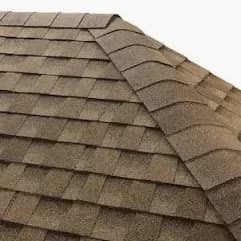 Close-up of an asphalt shingle roof in Calgary